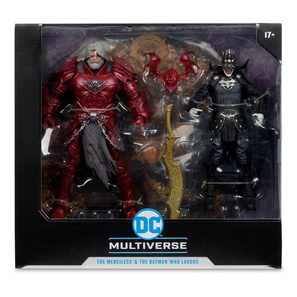 DC Multiverse McFarlane Collector Edition pack 2 figurines #04 Batman who laughs (Knight Armor) & Merciless (Dark Multiverse) 18 cm