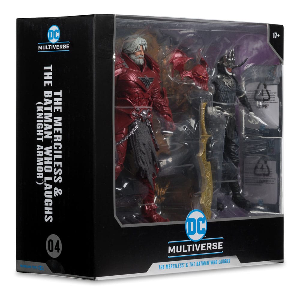 DC Multiverse McFarlane Collector Edition pack 2 figurines #04 Batman who laughs (Knight Armor) & Merciless (Dark Multiverse) 18 cm