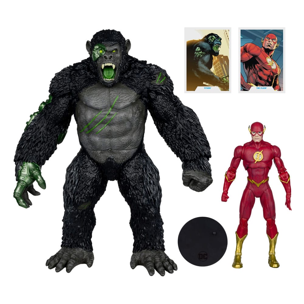 DC Multiverse pack 2 figurines Flash vs. Titano 18 cm