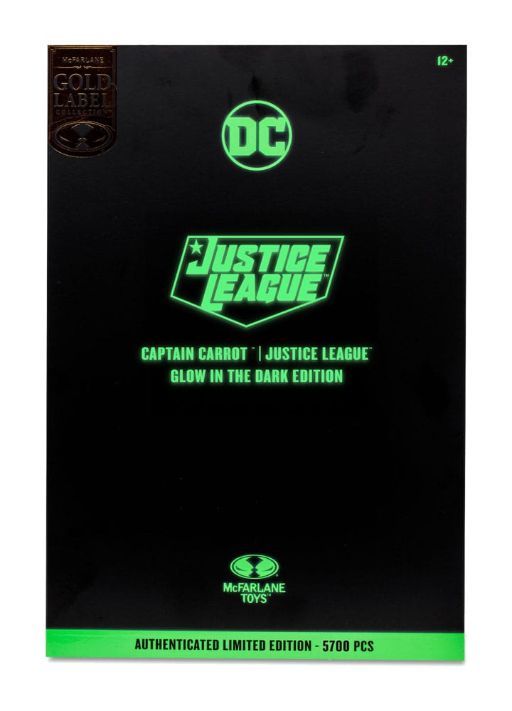DC Multiverse figurine Captain Carrot (Justice League Incarnate) Glow In The Dark Edition (Gold Label) 18 cm