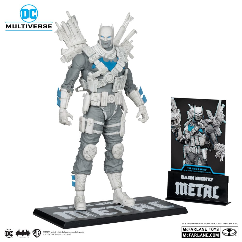 DC Multiverse figurine The Grim Knight (Dark Nights Metal) (Black & White Accent Edition) (Gold Label) 18 cm