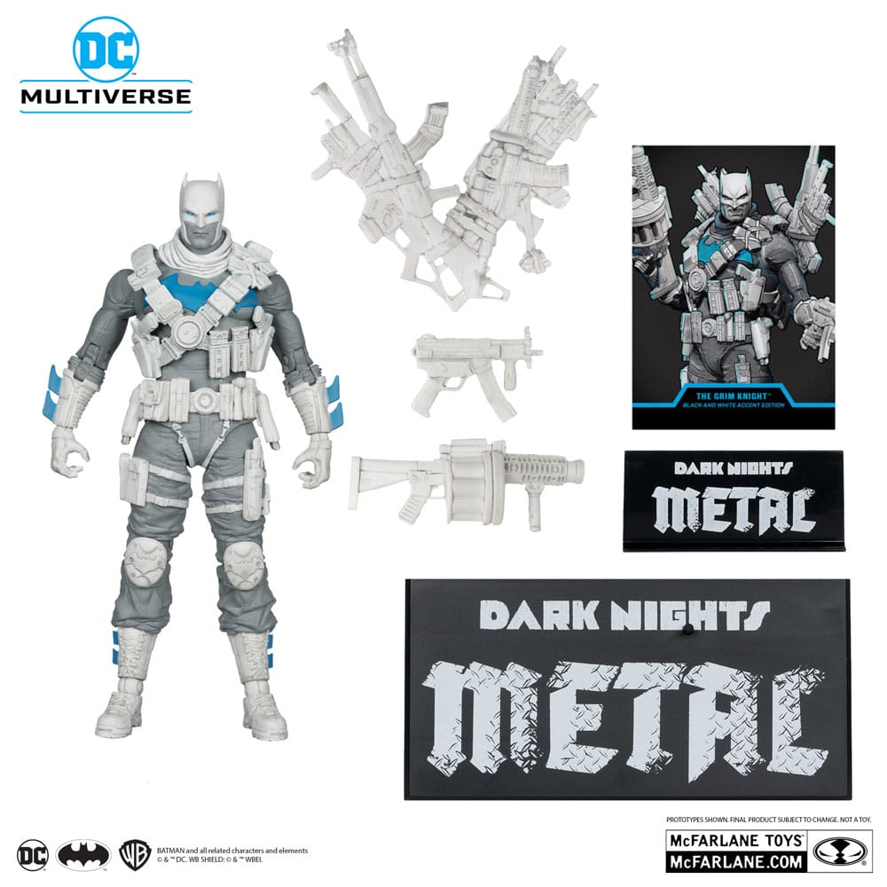 DC Multiverse figurine The Grim Knight (Dark Nights Metal) (Black & White Accent Edition) (Gold Label) 18 cm