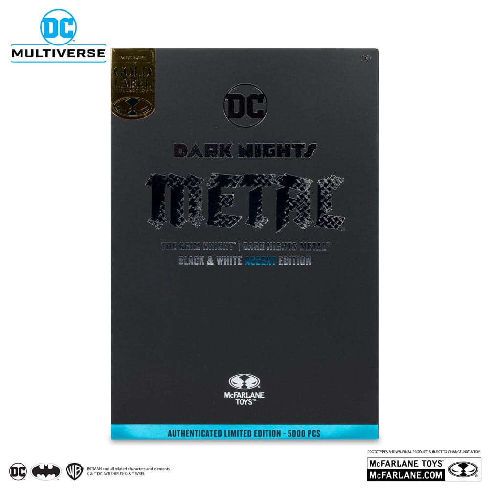 DC Multiverse figurine The Grim Knight (Dark Nights Metal) (Black & White Accent Edition) (Gold Label) 18 cm