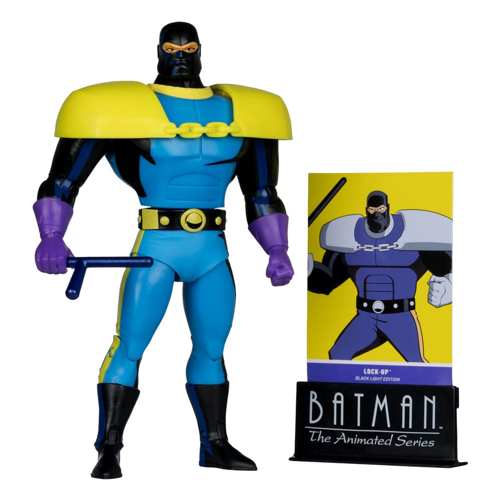 Batman: The Animated Series DC Direct figurine Build-A Wave 5 Lock-Up Black Light Edition (Gold Label) 15 cm