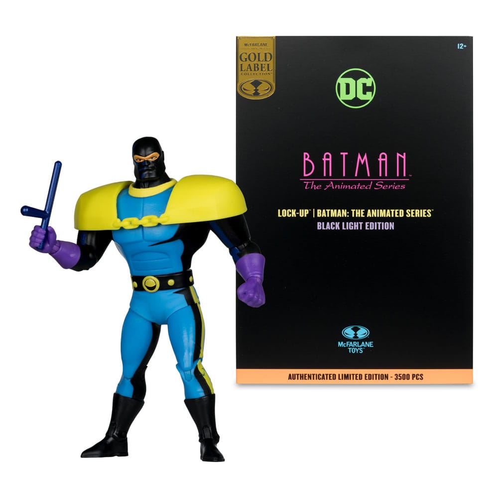 Batman: The Animated Series DC Direct figurine Build-A Wave 5 Lock-Up Black Light Edition (Gold Label) 15 cm