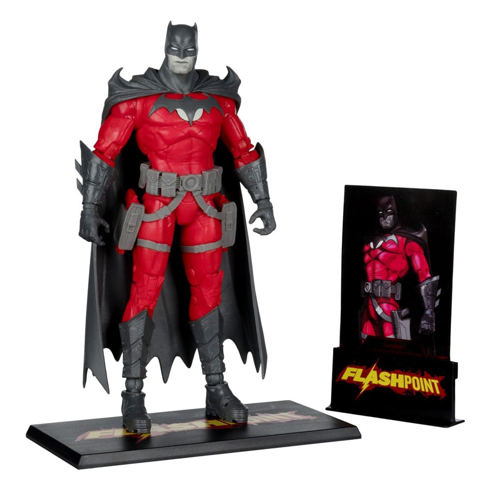 DC Multiverse figurine Batman (Flashpoint) (Black & White Accent Edition) (Gold Label) 18 cm