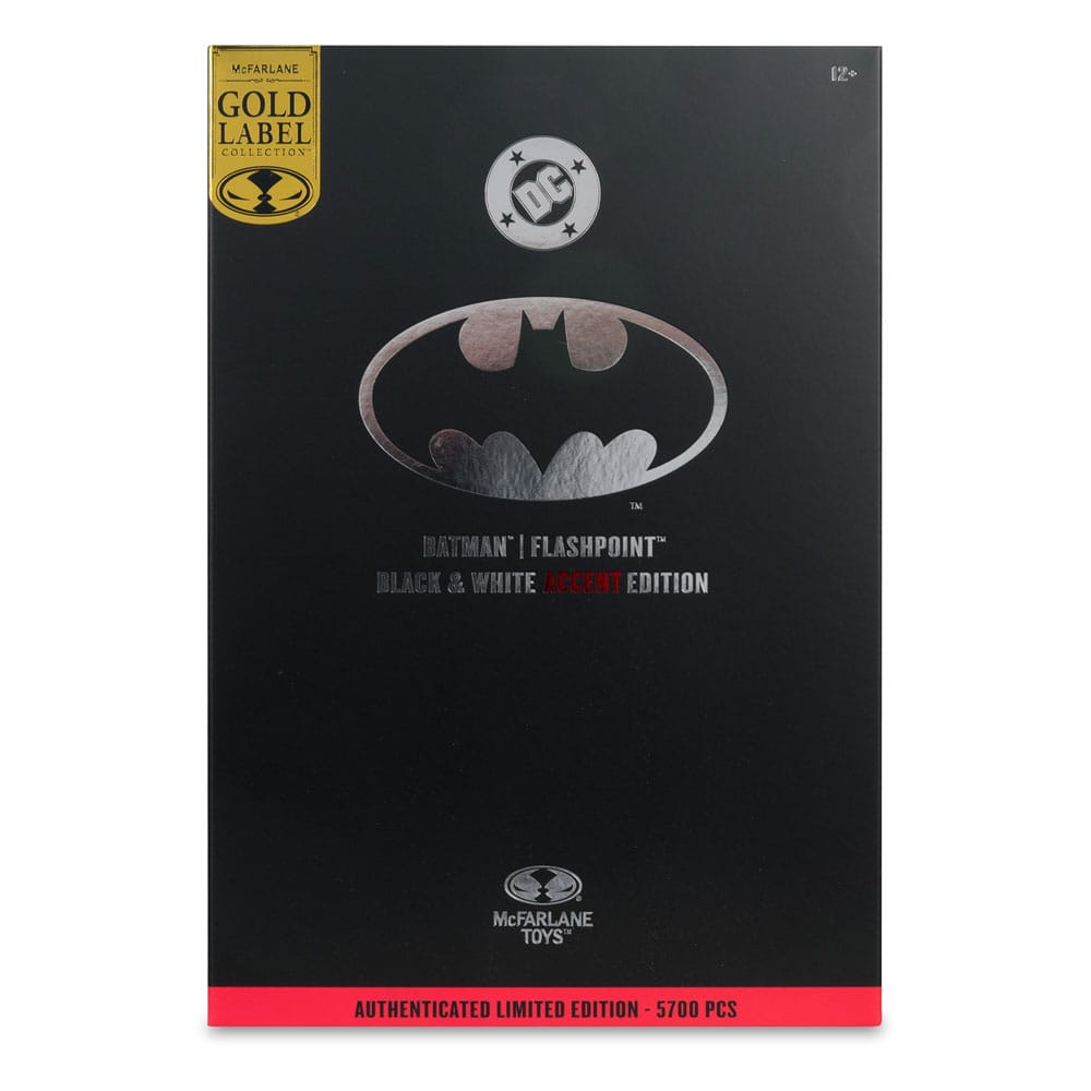 DC Multiverse figurine Batman (Flashpoint) (Black & White Accent Edition) (Gold Label) 18 cm