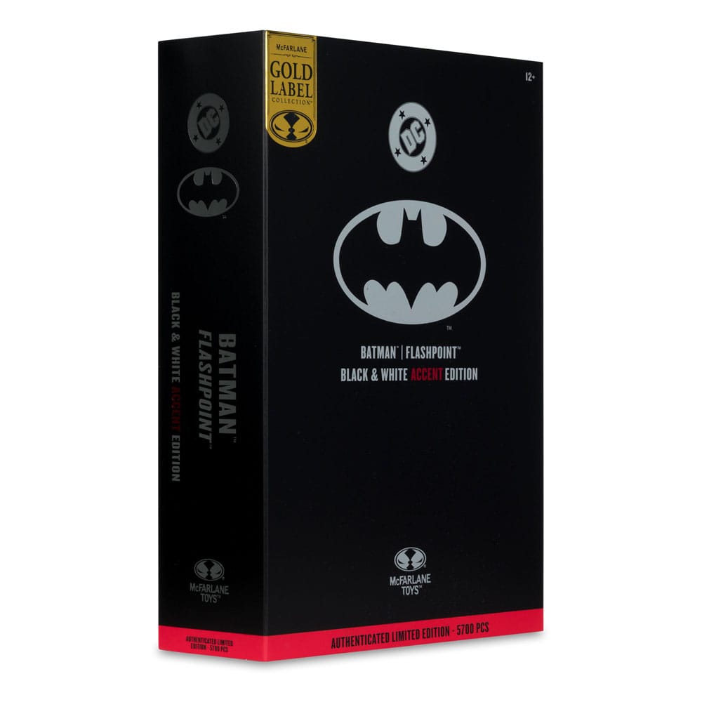 DC Multiverse figurine Batman (Flashpoint) (Black & White Accent Edition) (Gold Label) 18 cm