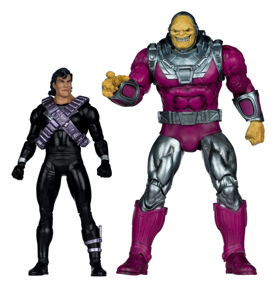 DC Multiverse figurine Megafig Pack de 2 Mongul vs Superman (Return of Superman) 25 cm