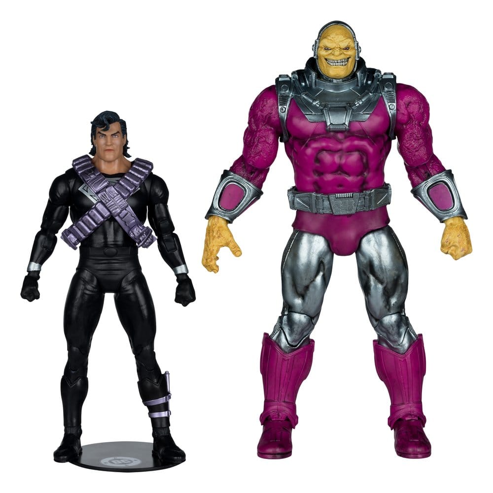 DC Multiverse figurine Megafig Pack de 2 Mongul vs Superman (Return of Superman) 25 cm