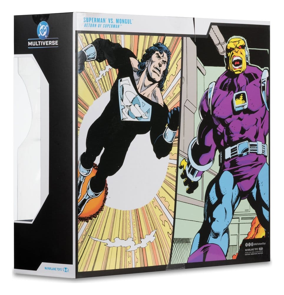 DC Multiverse figurine Megafig Pack de 2 Mongul vs Superman (Return of Superman) 25 cm
