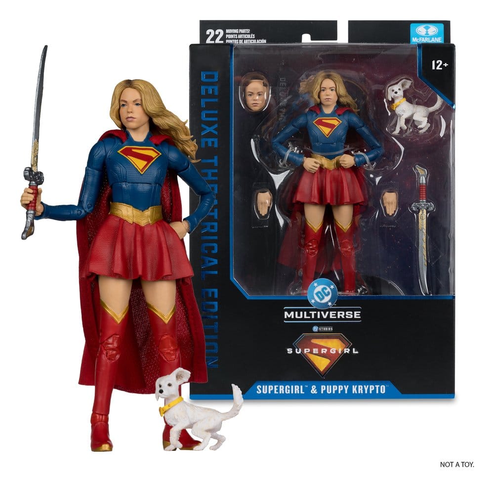Supergirl (2026) DC Theatrical Deluxe Edition figurine Supergirl & Baby Krypto 17 cm