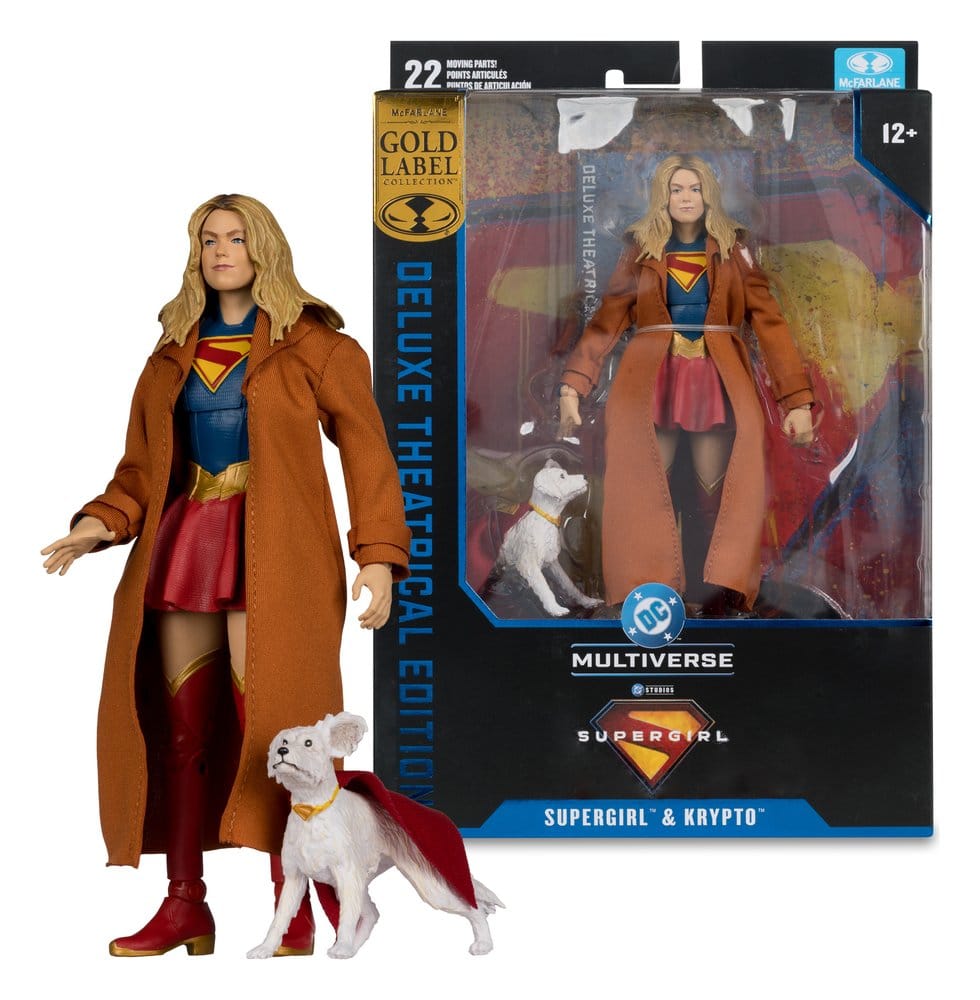 Supergirl (2026) DC Theatrical Deluxe Edition figurine Supergirl & Krypto (Gold Label) 17 cm