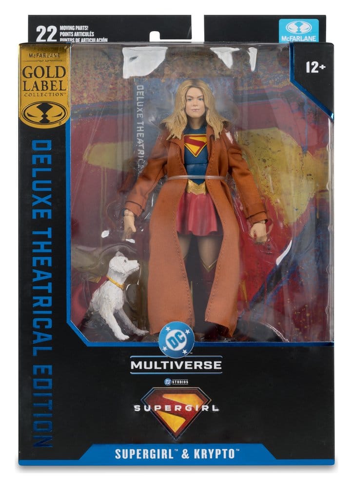 Supergirl (2026) DC Theatrical Deluxe Edition figurine Supergirl & Krypto (Gold Label) 17 cm