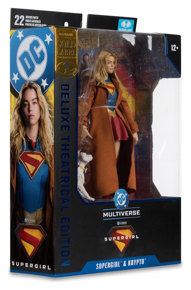 Supergirl (2026) DC Theatrical Deluxe Edition figurine Supergirl & Krypto (Gold Label) 17 cm