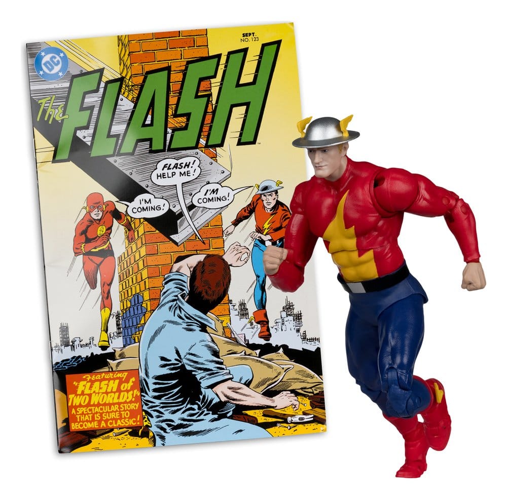 DC Direct Page Punchers figurine The Flash Jay Garrick (The Flash #123) (Red Platinum Edition) 18 cm
