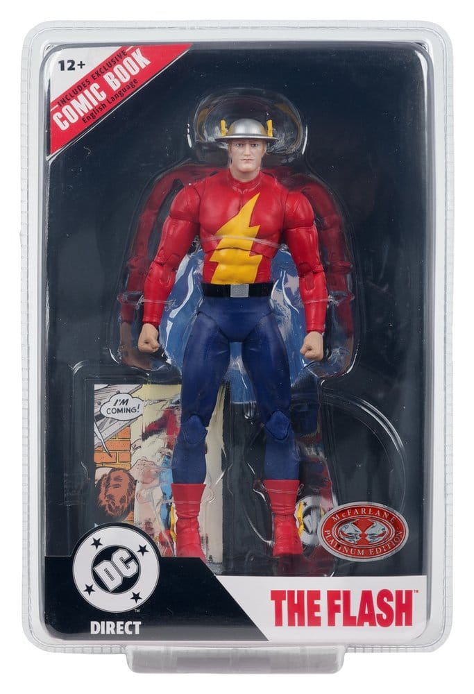 DC Direct Page Punchers figurine The Flash Jay Garrick (The Flash #123) (Red Platinum Edition) 18 cm