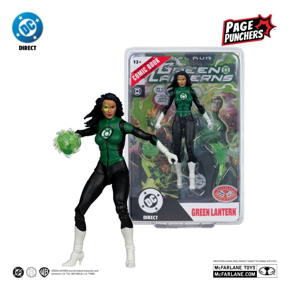 DC Direct Page Punchers figurine Jessica Cruz (Green Lanterns # 48) (Red Platinum Edition) 18 cm