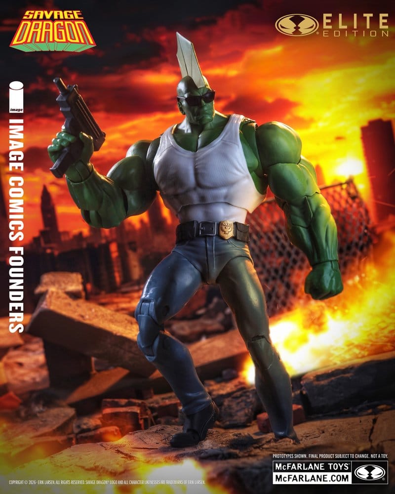 Savage Dragon Image Comics Founders Series McFarlane Elite Edition figurine Dragon 20 cm