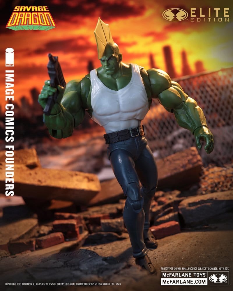 Savage Dragon Image Comics Founders Series McFarlane Elite Edition figurine Dragon 20 cm