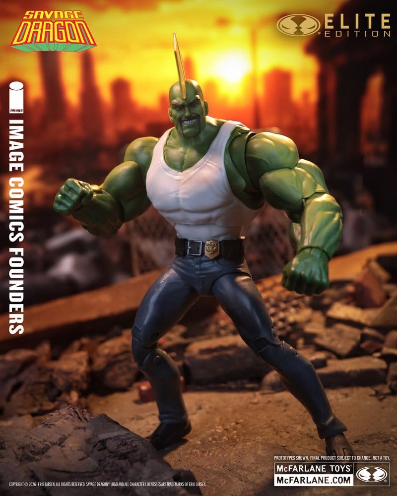 Savage Dragon Image Comics Founders Series McFarlane Elite Edition figurine Dragon 20 cm