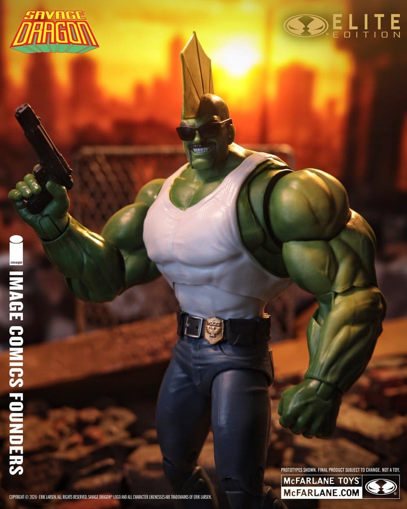 Savage Dragon Image Comics Founders Series McFarlane Elite Edition figurine Dragon 20 cm