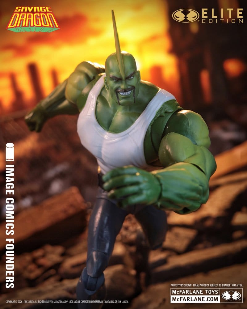 Savage Dragon Image Comics Founders Series McFarlane Elite Edition figurine Dragon 20 cm