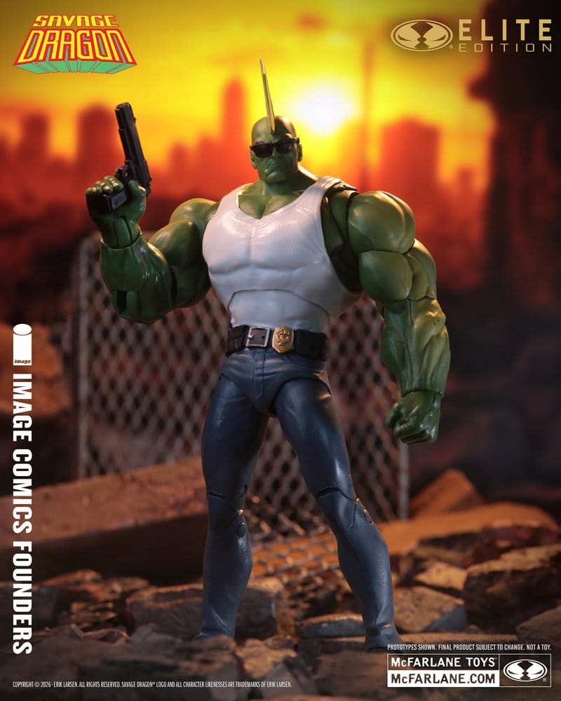 Savage Dragon Image Comics Founders Series McFarlane Elite Edition figurine Dragon 20 cm