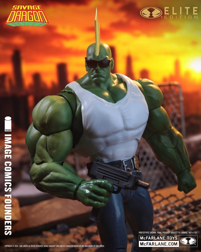 Savage Dragon Image Comics Founders Series McFarlane Elite Edition figurine Dragon 20 cm