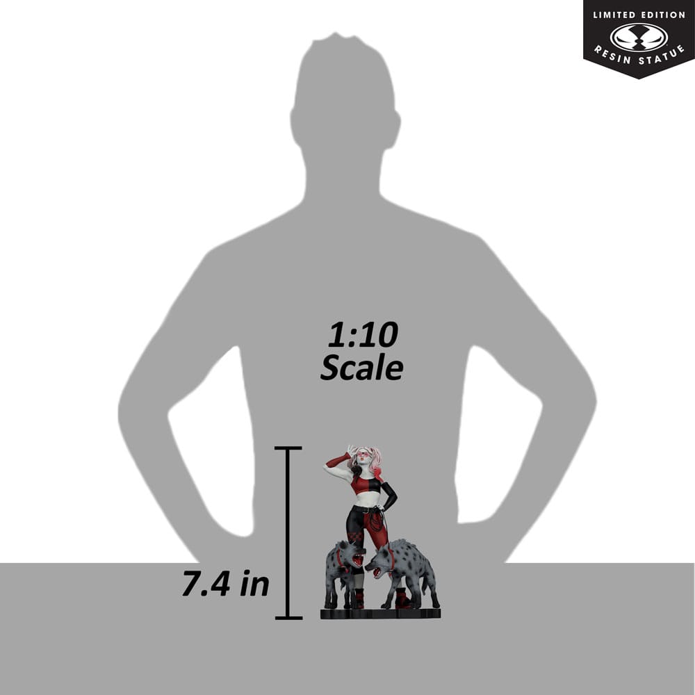 DC Direct statuette 1/10 Harley Quinn: Red, White & Black Harley Quinn by Jenny Frison 19 cm