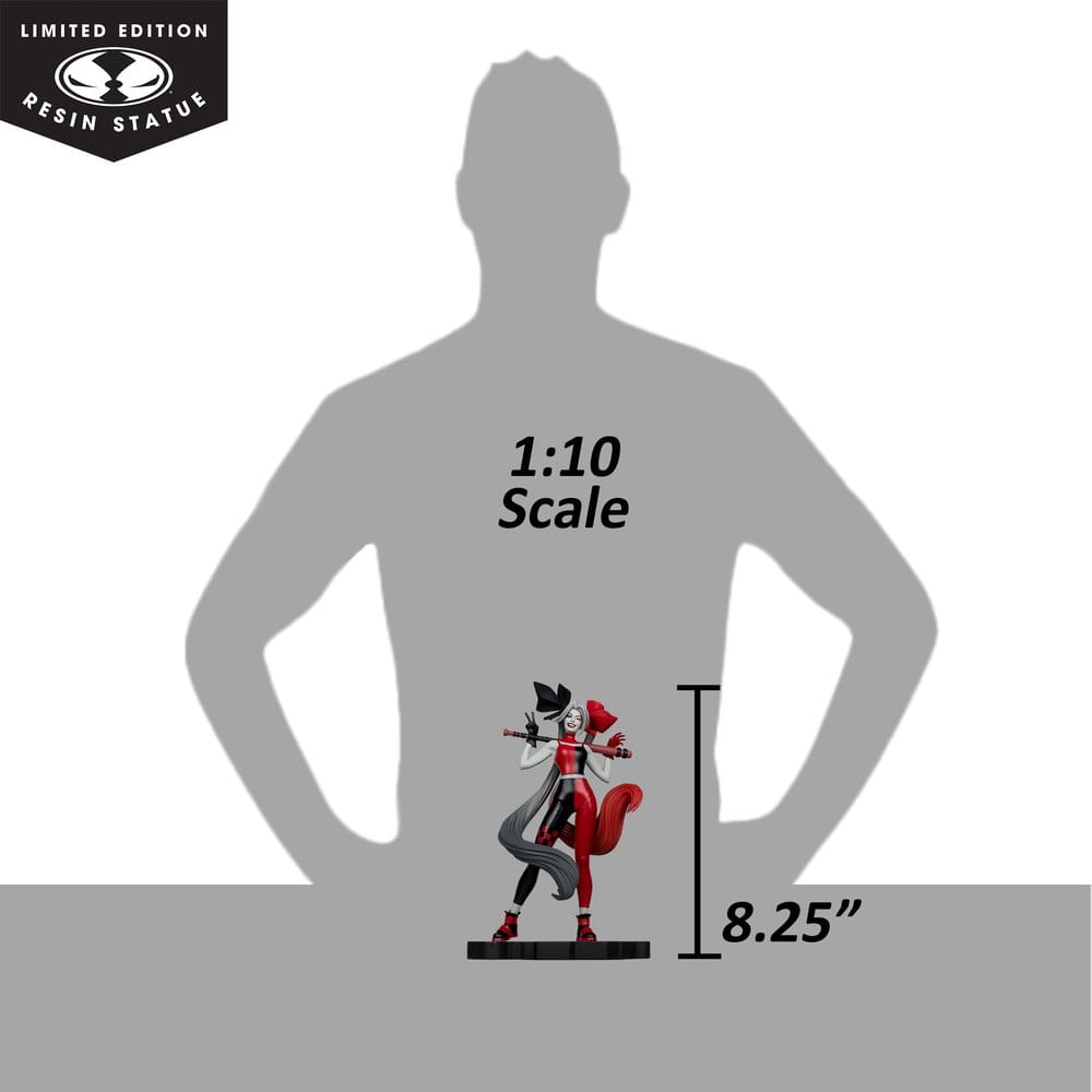 DC Direct Harley Quinn: Red, White & Black statuette 1/10 Harley Quinn by Alex Garner 21 cm