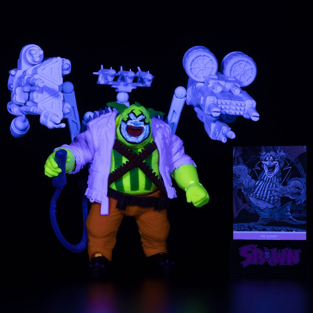 Spawn figurine The Clown (Black Light Edition) (Gold Label) 30 cm