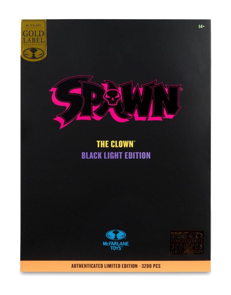 Spawn figurine The Clown (Black Light Edition) (Gold Label) 30 cm