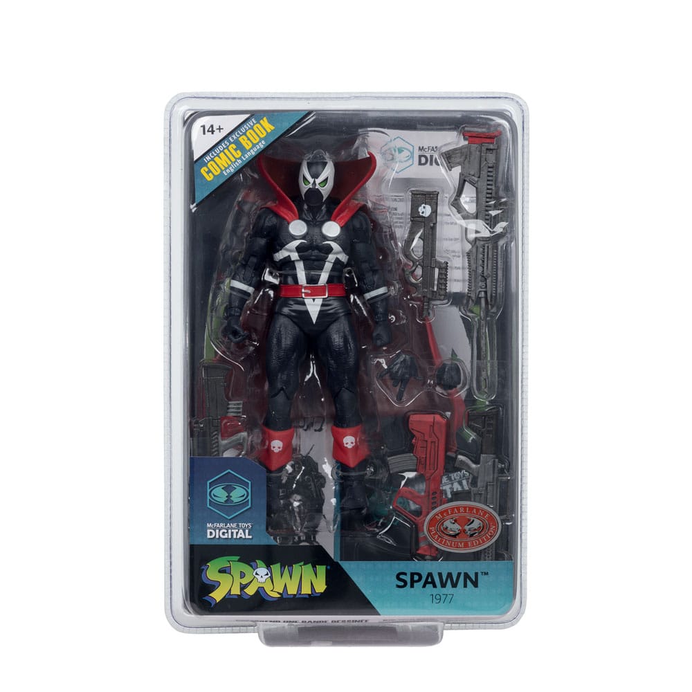 Spawn Page Punchers figurine Spawn 1977 Red and Black (Chase) Red Platinum Edition 18 cm