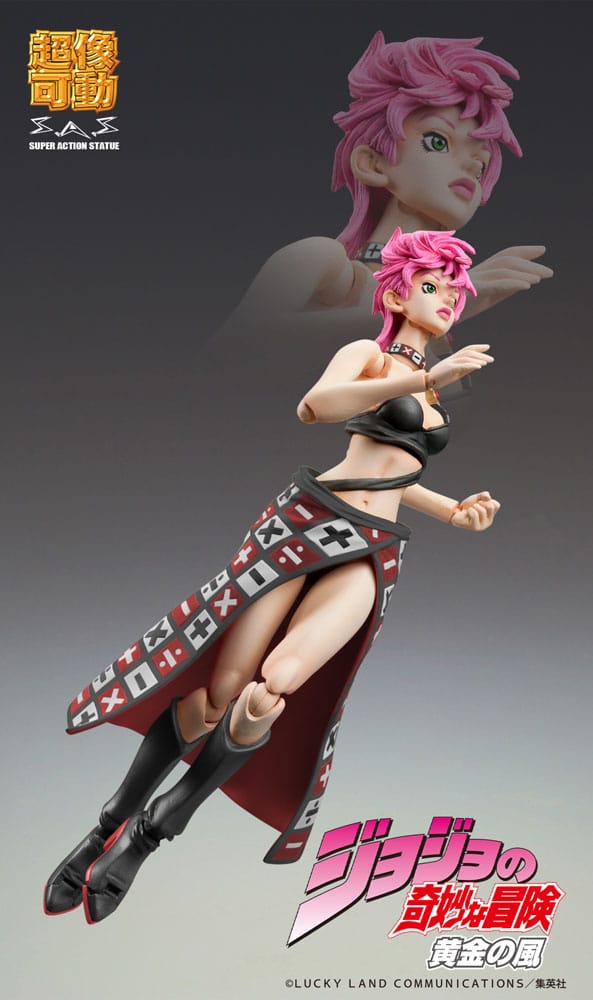 JoJo's Bizarre Adventure Part 5 figurine Super Action Chozokado Trish Una Black Ver. 15 cm
