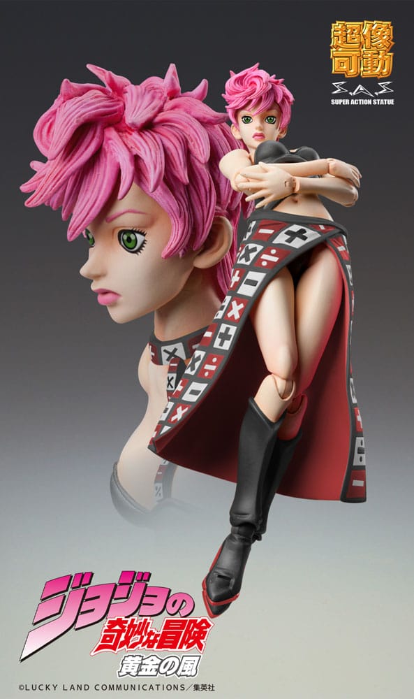 JoJo's Bizarre Adventure Part 5 figurine Super Action Chozokado Trish Una Black Ver. 15 cm