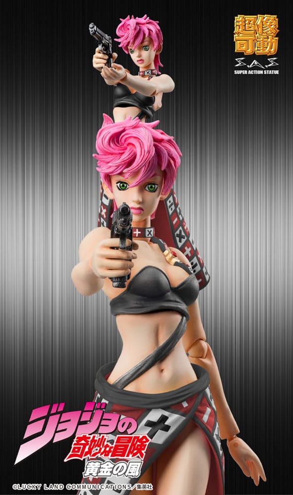 JoJo's Bizarre Adventure Part 5 figurine Super Action Chozokado Trish Una Black Ver. 15 cm