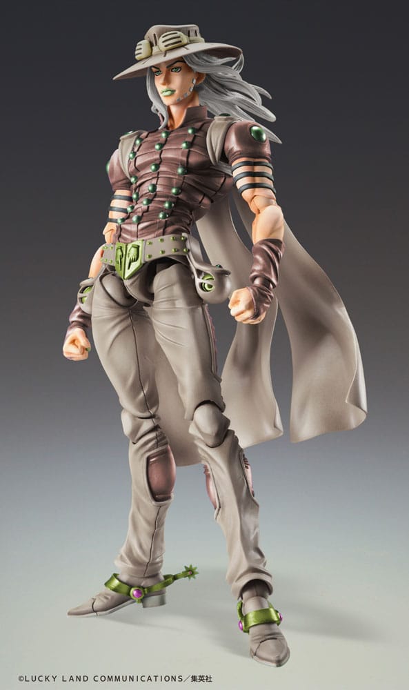 JoJo's Bizarre Adventure Part7 Steel Ball Run figurine Super Action Chozokado Gyro Zeppeli Third 16 cm