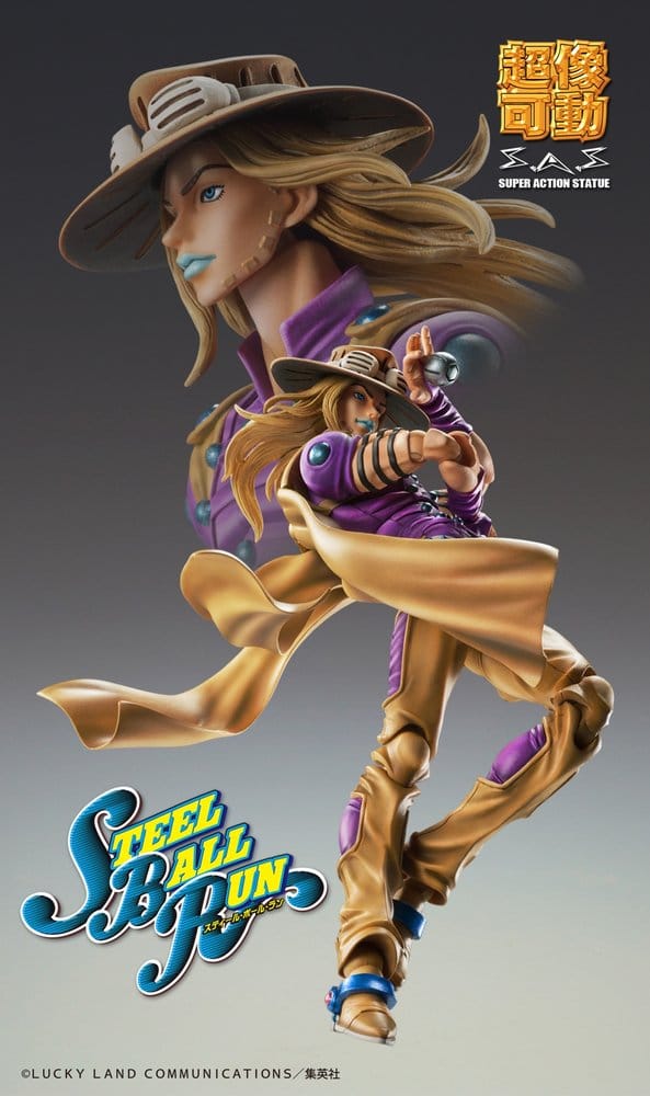 JoJo's Bizarre Adventure Part 7: Steel Ball Run figurine Super Action Chozokado Gyro Zeppeli Ver.1.5 16 cm