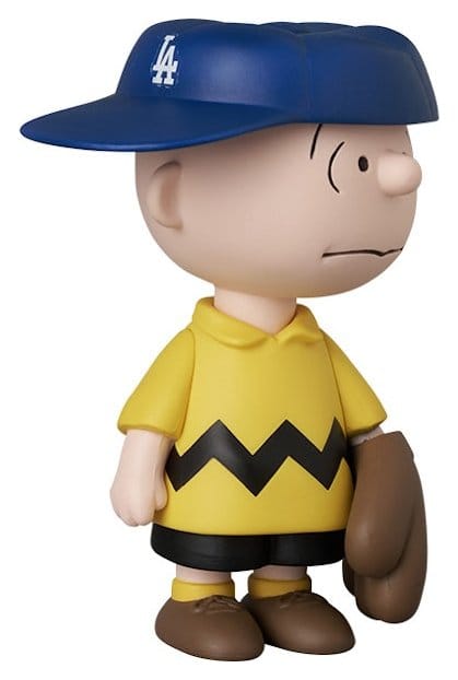 MLB × Peanuts figurine PVC UDF Los Angeles Dodgers Charlie Brown 9 cm