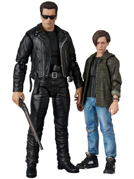 Terminator 2 figurine MAFEX T-800 (T2 Ver.) & John Connor 16 cm