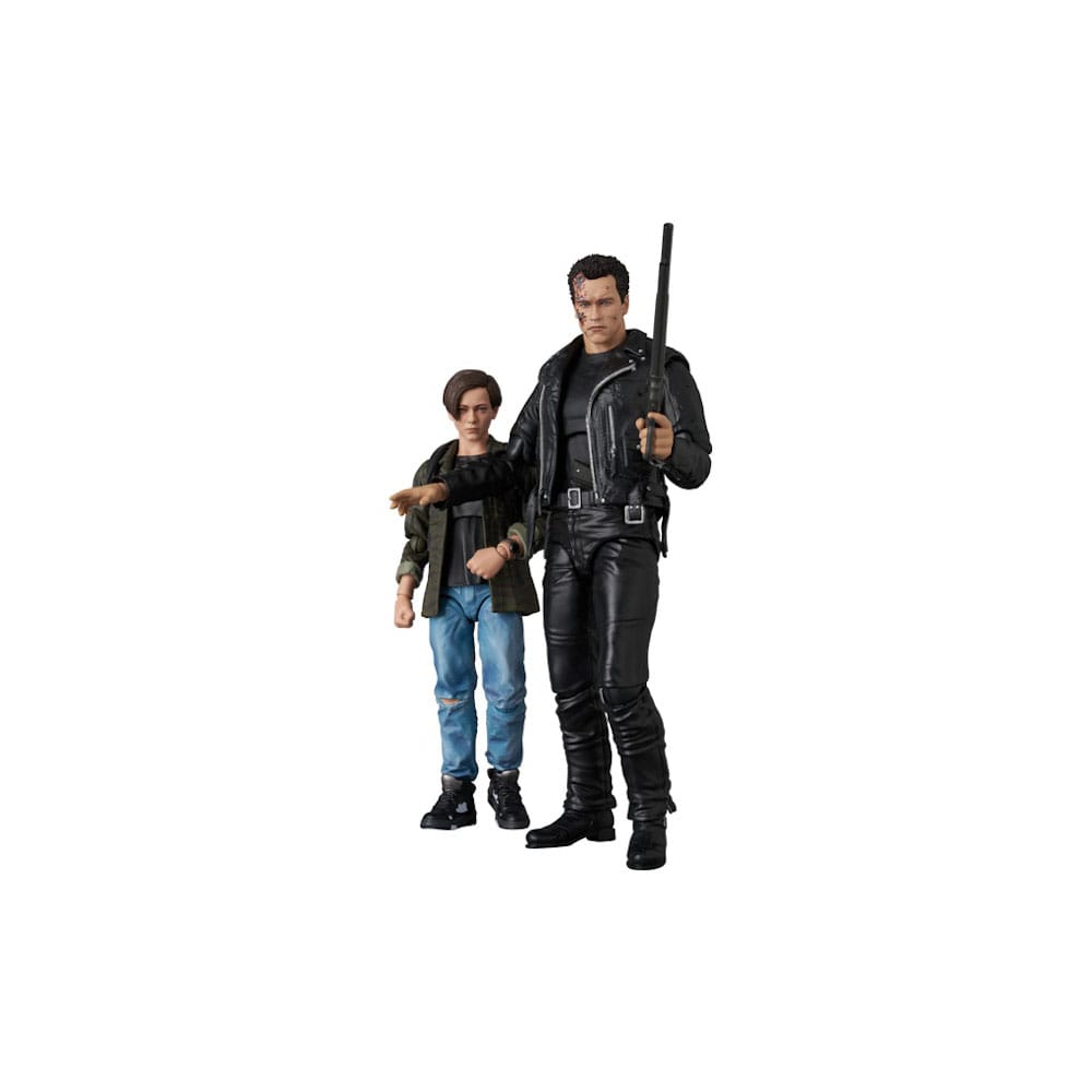 Terminator 2 figurine MAFEX T-800 (T2 Ver.) & John Connor 16 cm