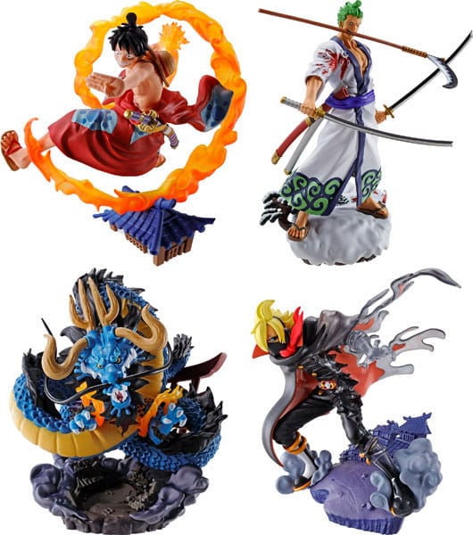 One Piece Petitrama set figurines PVC Logbox Re Birth Wano Kuni Vol.1 9 cm