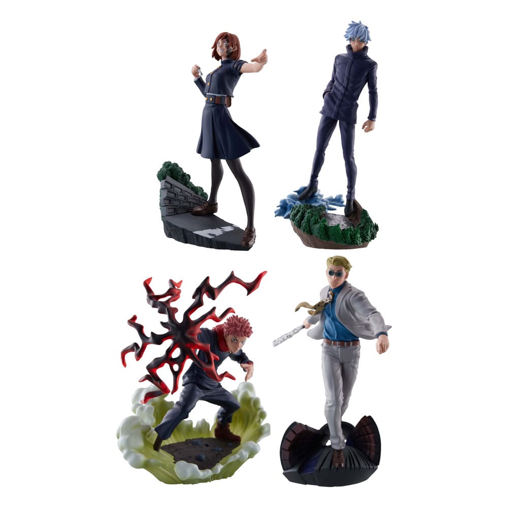 Jujutsu Kaisen Petitrama Series pack 4 trading figures Jujutsu Kaisen Series Vol.2 Set 9 cm