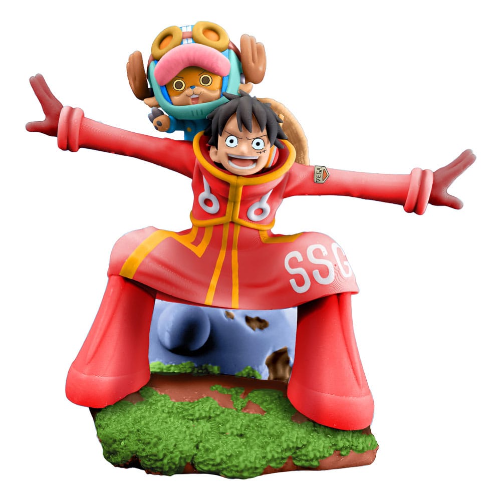 One Piece Petitrama set 4 figurines PVC Logbox Re Birth Egghead 9 cm