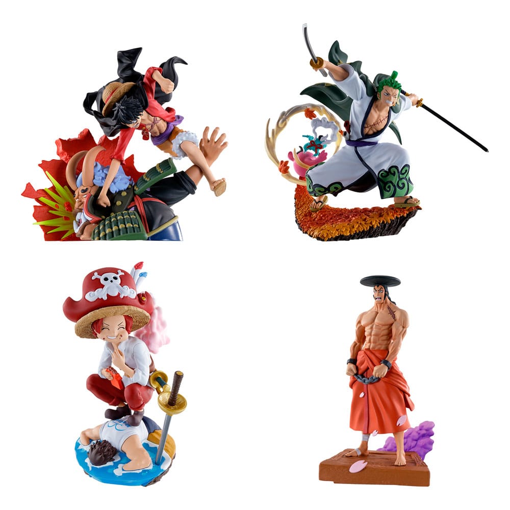 One Piece Petitrama set figurines PVC Logbox Re Birth Wano Kuni Vol.1 9 cm