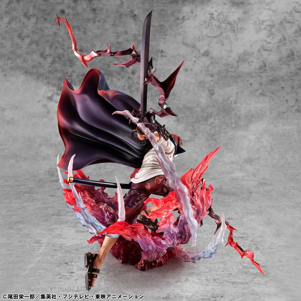 One Piece statuette PVC P.O.P. SA-MAXIMUM Leader of Red Hair Pirates Red-Haired Shanks Kamusari 25 cm