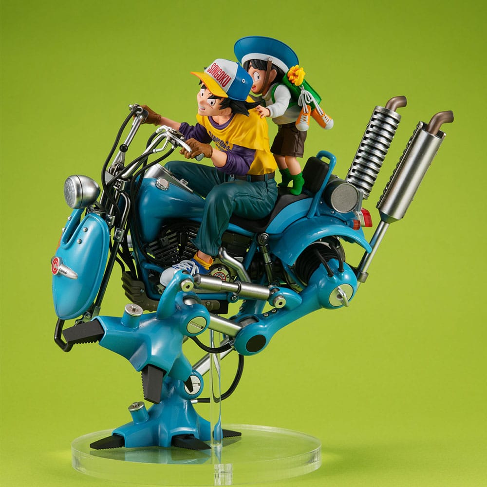 Dragonball Z Desktop Real McCoy EX diorama PVC Son Goku & Son Gohan & Robot with two legs 20 cm
