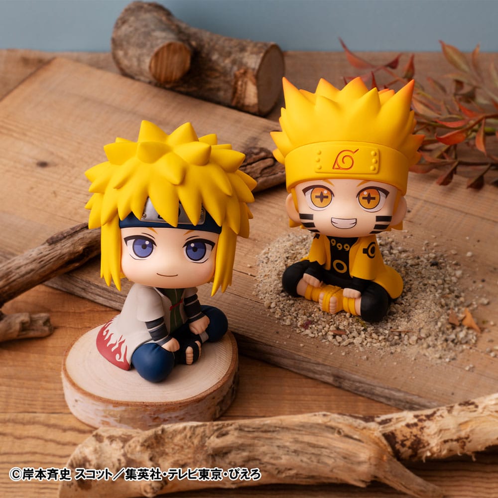 Naruto Shippuden statuette PVC Look Up Naruto Uzumaki Six Paths Sage Mode & Minato Namikaze 11 cm (with gift)