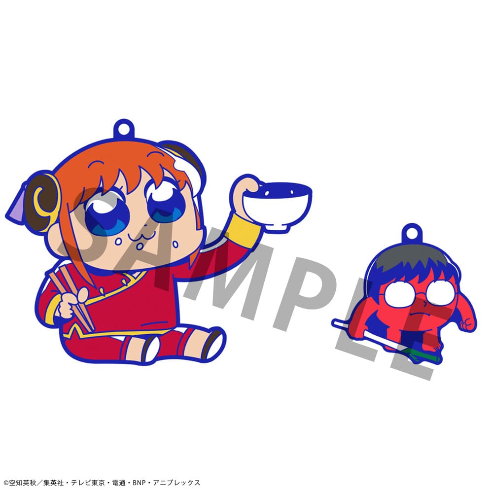 Gintama x Okawabukubu assortiment charms caoutchouc Rubber Mascot Buddycolle Gintama Oshanti 7 cm (8)
